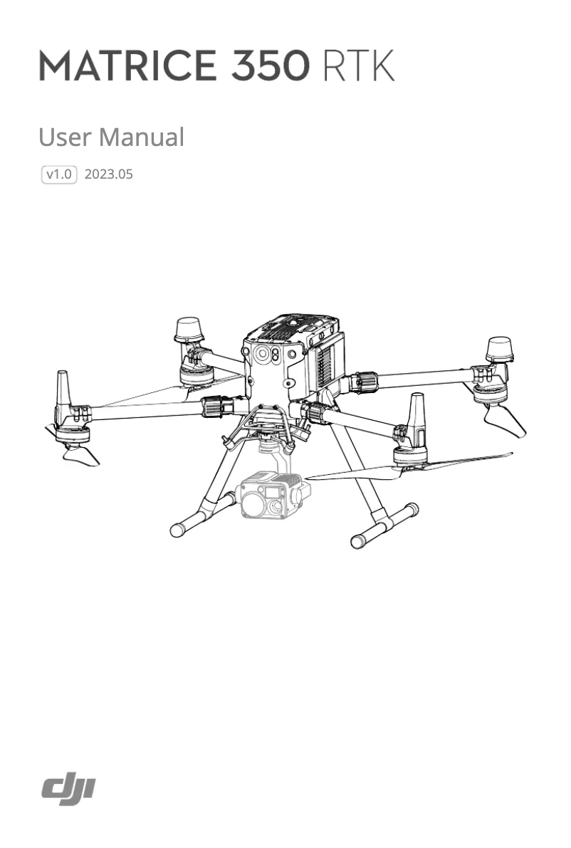 First page image of the manual for Matrice 350 RTK