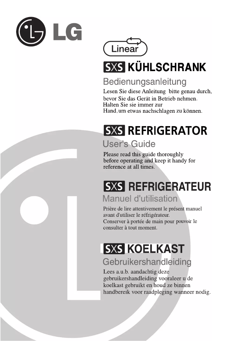 First page image of the manual for GC-L207TUJV
