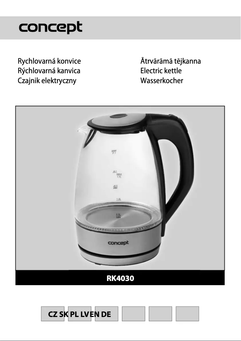 First page image of the manual for RK-4030