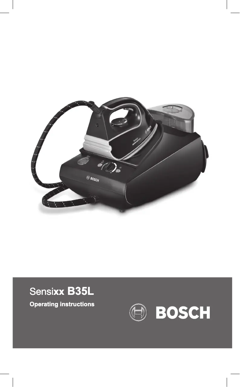 First page image of the manual for Sensixx B35L TDS3561GB