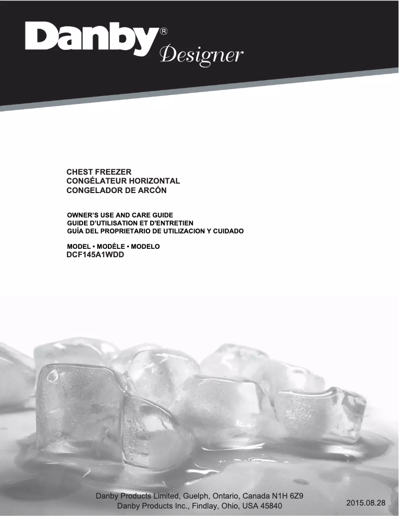 First page image of the manual for DCF145A1WDD