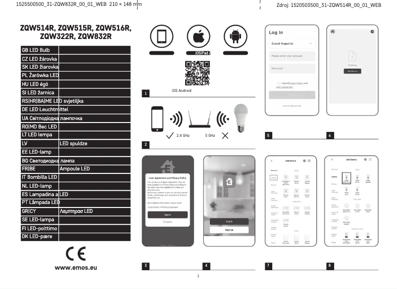 Page 1 of the manual User Manual Emos ZQW832R