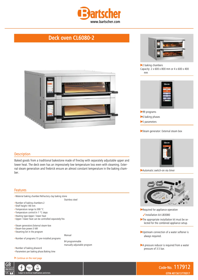 First page image of the manual for CL6080-2