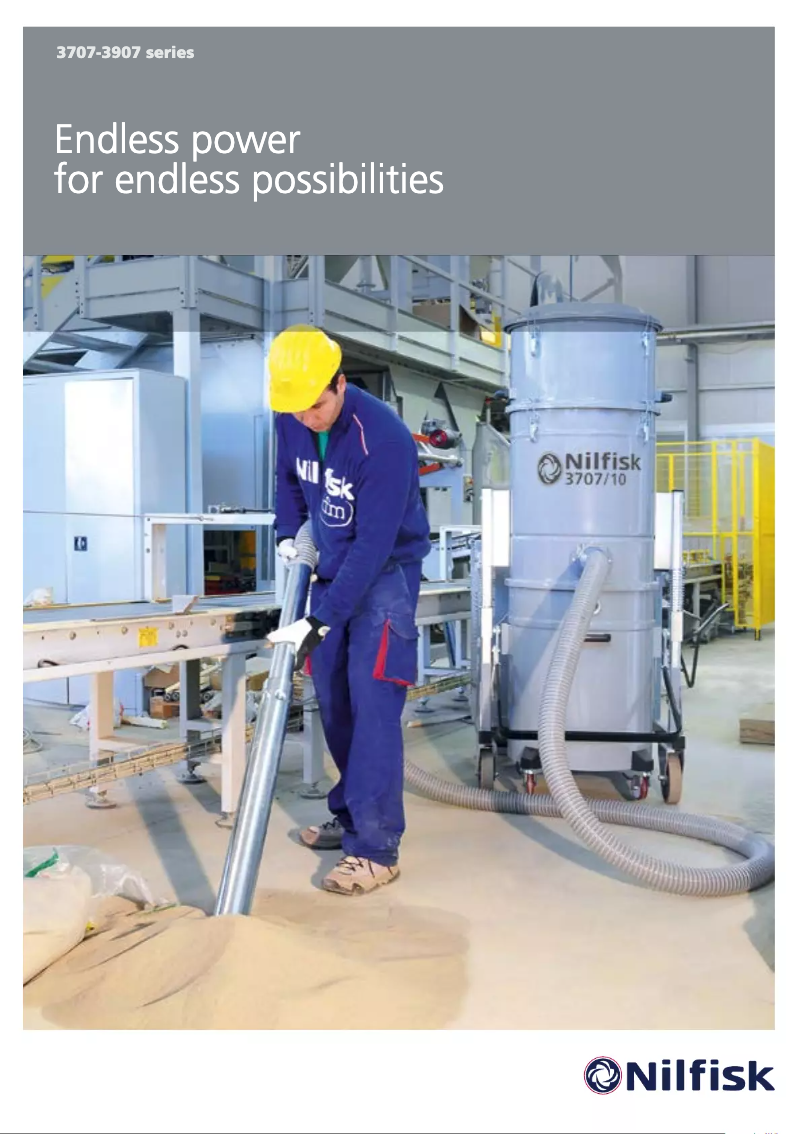 Page 1 of the manual Brochure Nilfisk 3907W