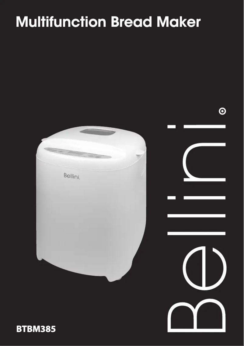 Page 1 of the manual User Manual Bellini BTBM385