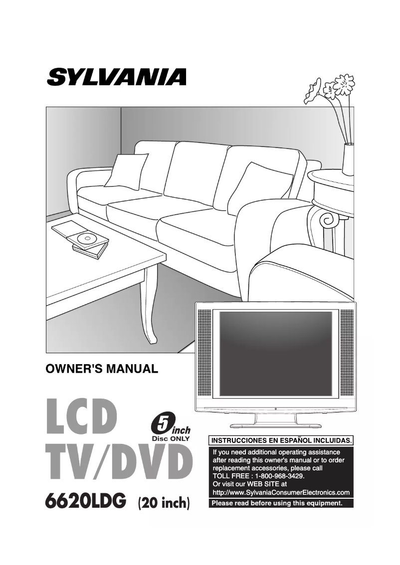 Page 1 of the manual User Manual Sylvania 6620LDG