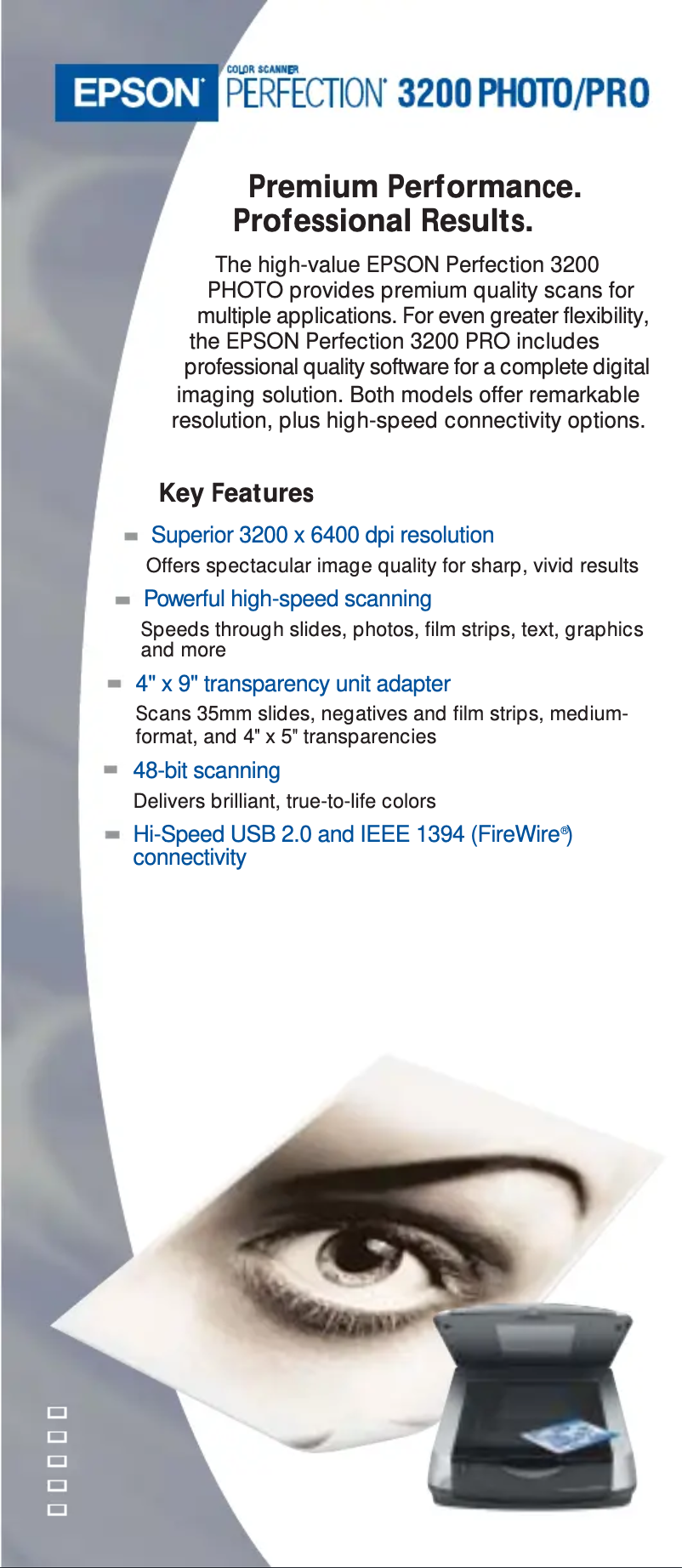 First page image of the manual for Perfection 3200 Photo