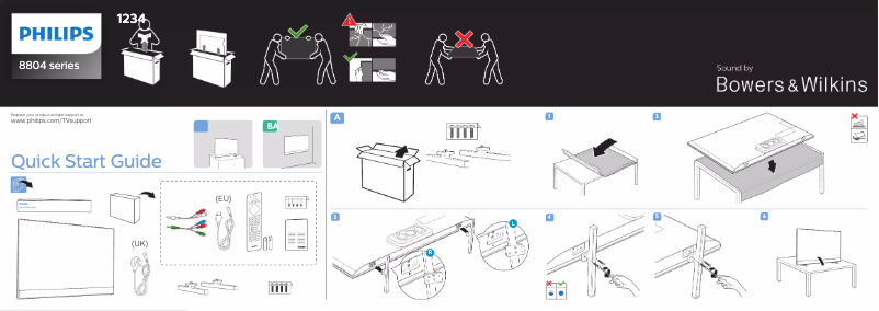 First page image of the manual for 50PUS8804