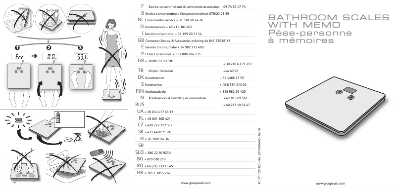 Page 1 of the manual User Manual Tefal PP3019 Atlantis