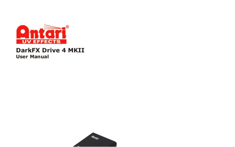 First page image of the manual for DarkFX Drive 4 MK2