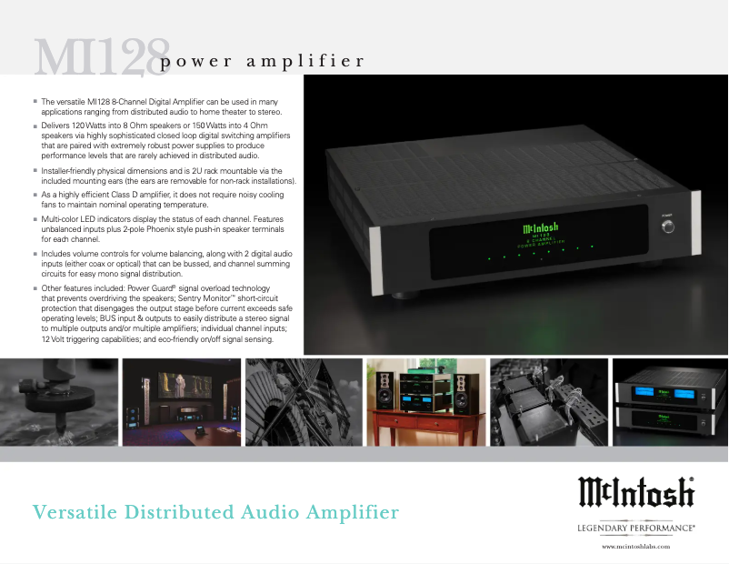 First page image of the manual for MI128