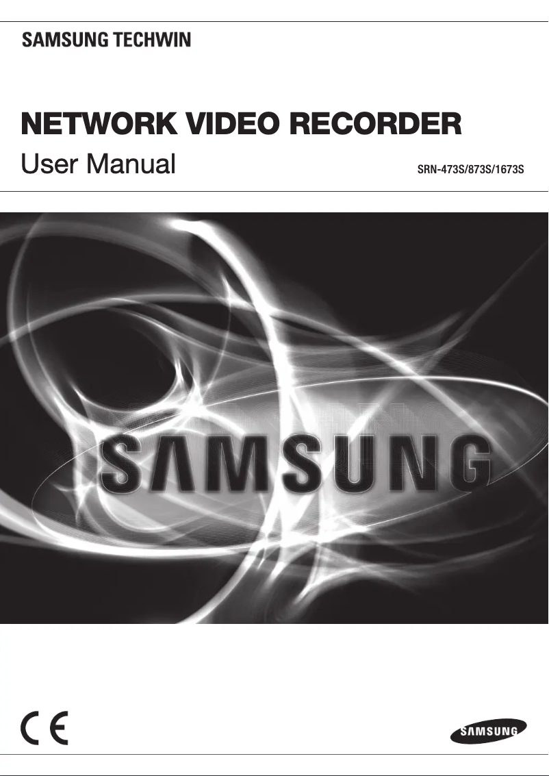 First page image of the manual for SRN-1673S