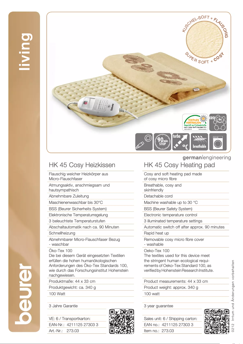 First page image of the manual for HK 48 Sofa