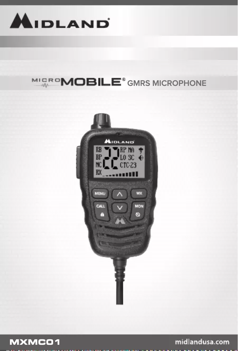 First page image of the manual for MXMC01