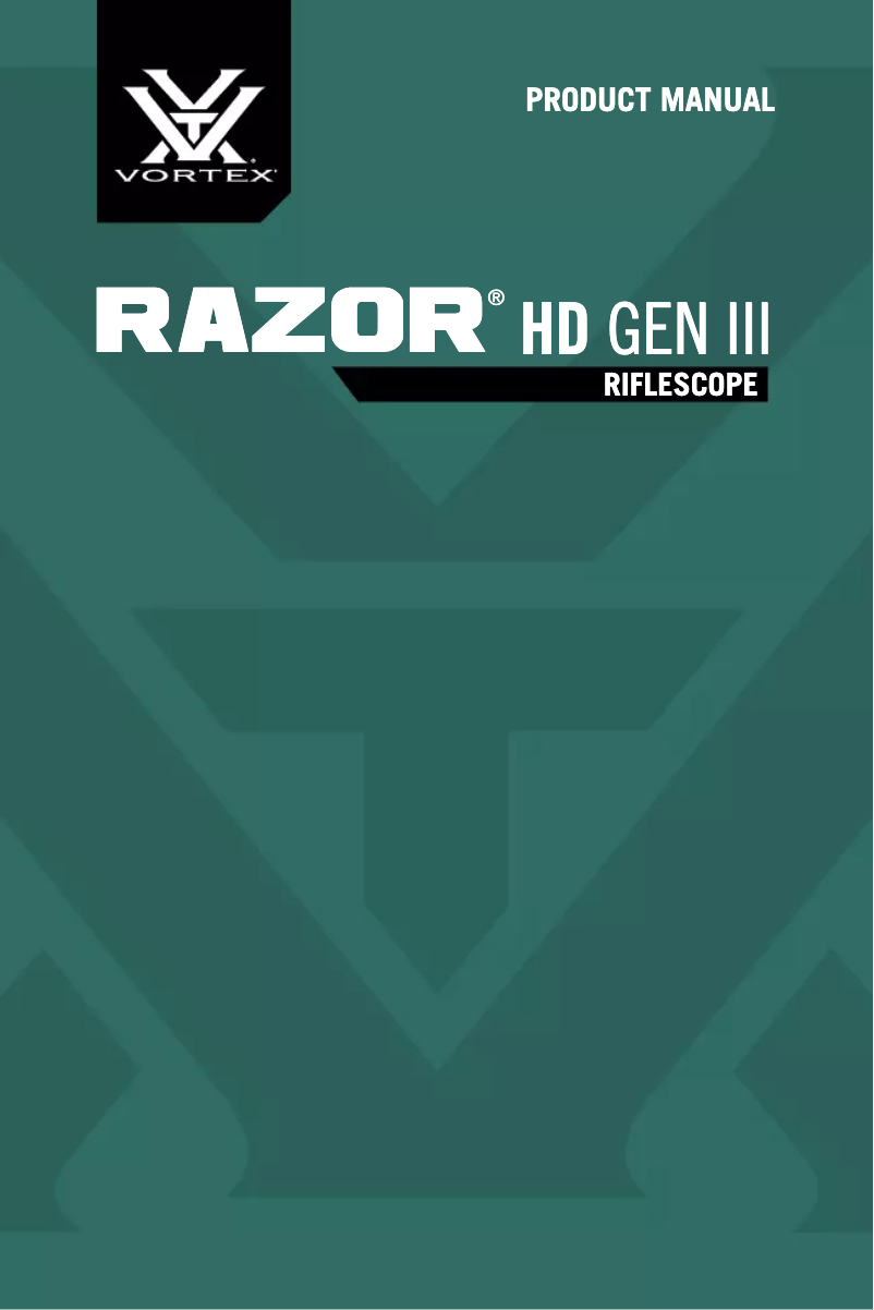 First page image of the manual for Razor HD Gen III