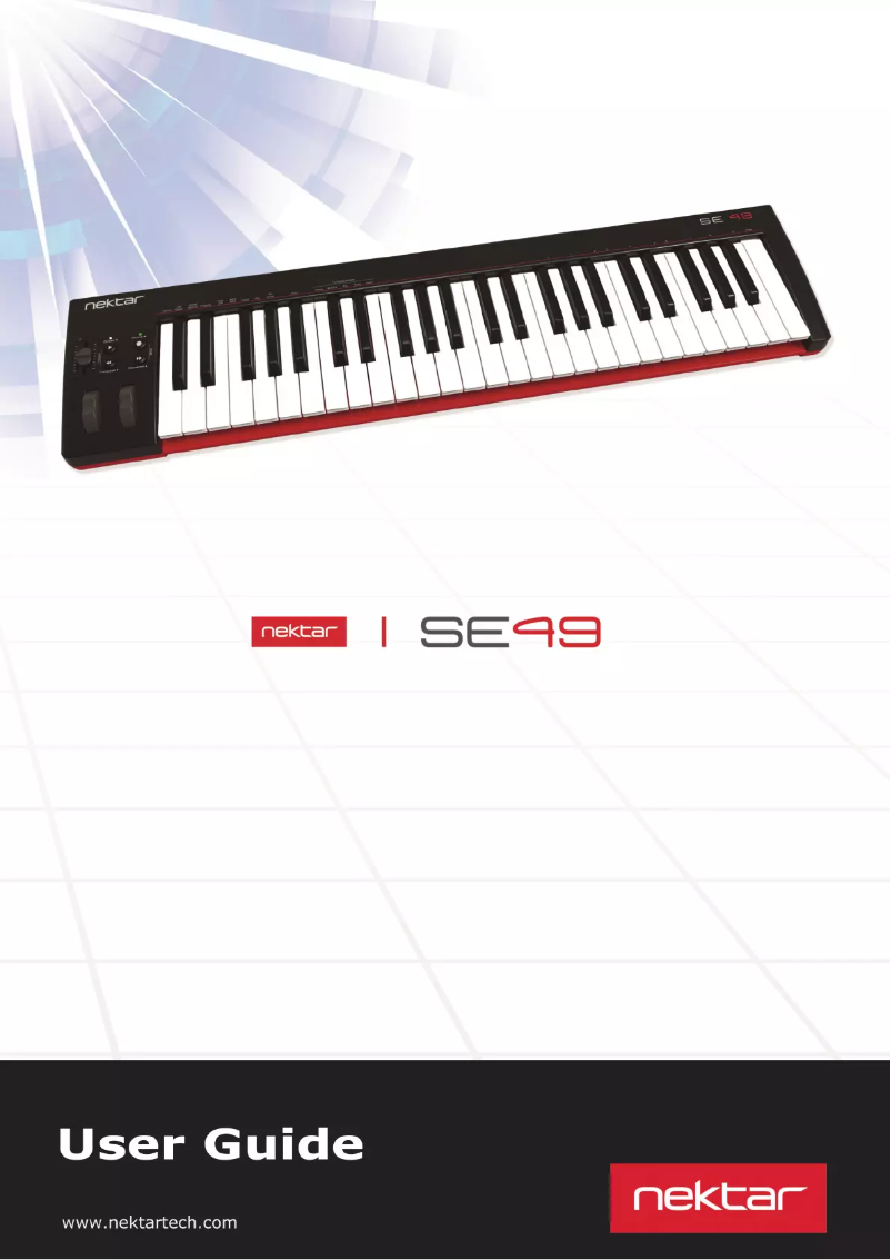Page 1 of the manual User Manual Nektar SE49