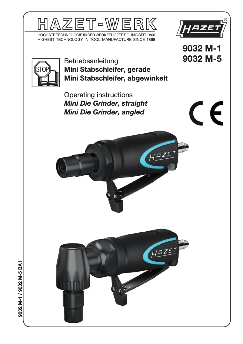 First page image of the manual for 9032 M-5