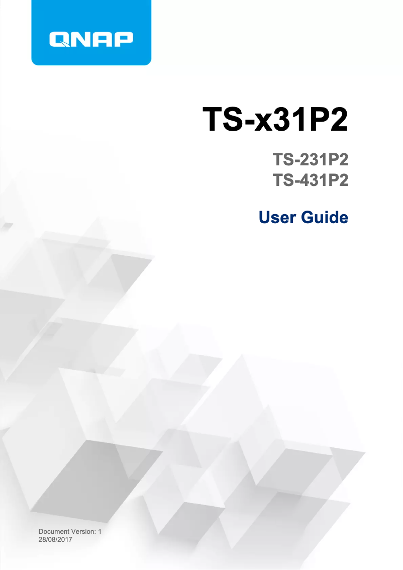 First page image of the manual for TS-431P2-4G