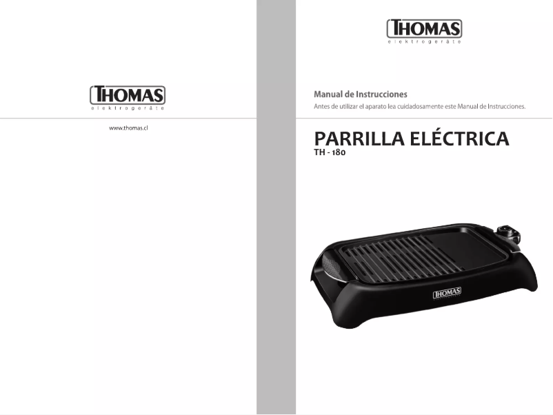 First page image of the manual for TH-180