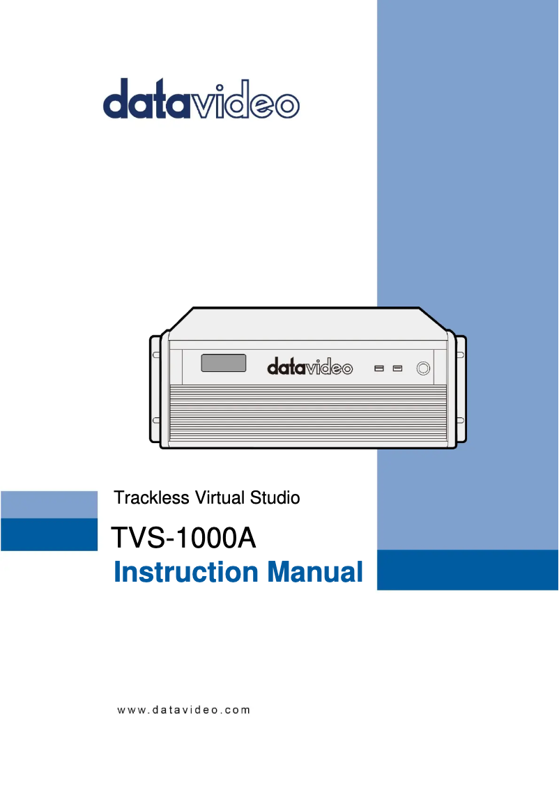 First page image of the manual for TVS-1000A