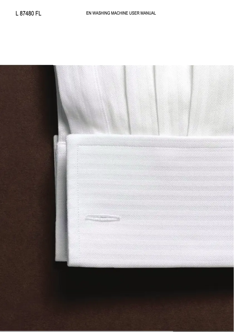 Page 1 of the manual User Manual AEG L87480FL