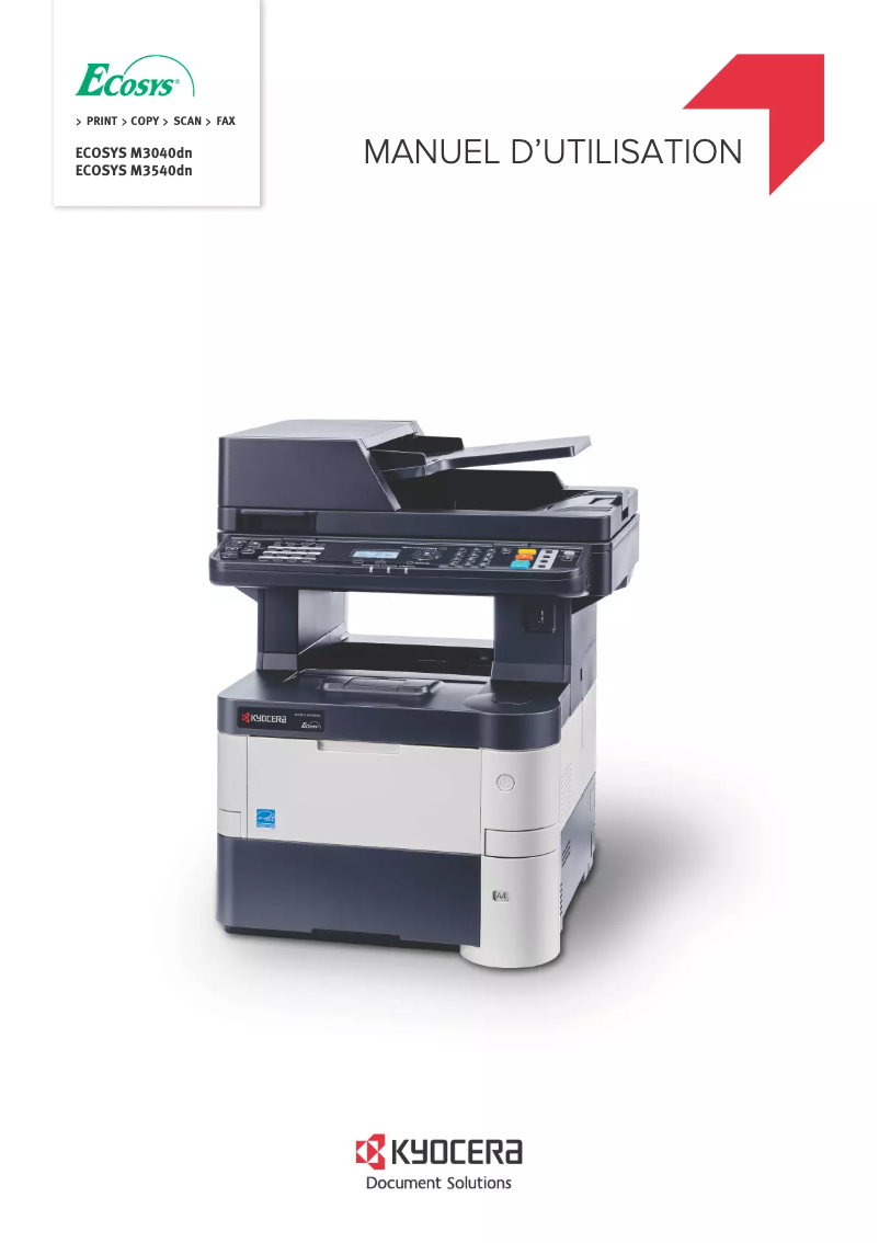 Page 1 of the manual User Manual Kyocera Ecosys M3040dn