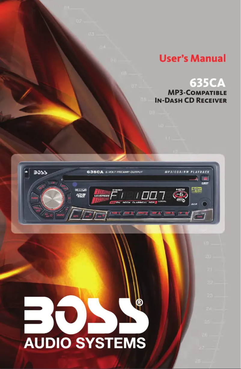 Image de la première page du manuel de l'appareil 635CA