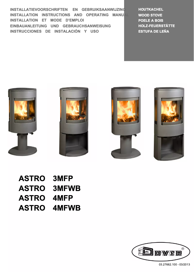 First page image of the manual for ASTRO 4MFP