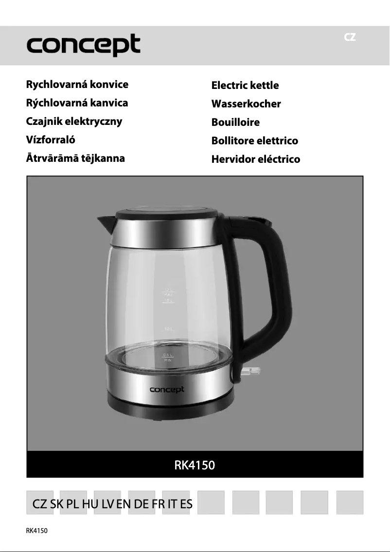 First page image of the manual for RK4150