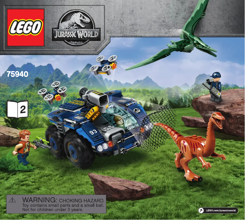 First page image of the manual for Jurassic World 75940