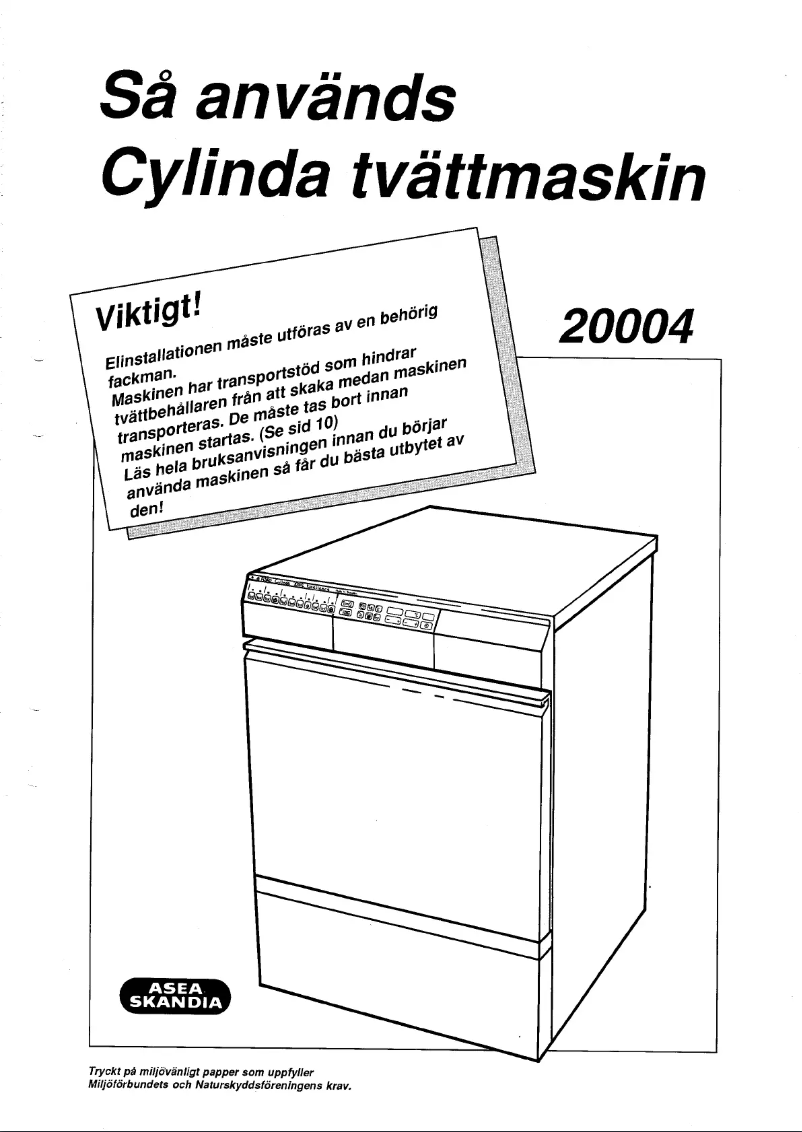 First page image of the manual for 20004