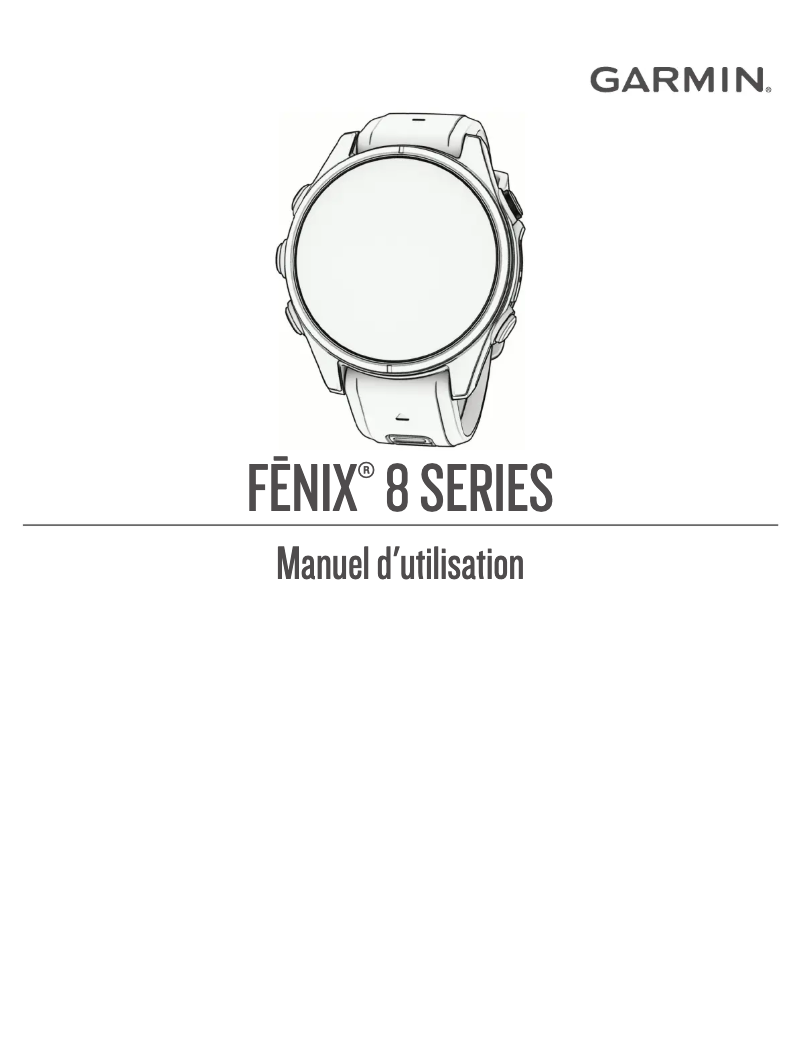 First page image of the manual for Fenix 8
