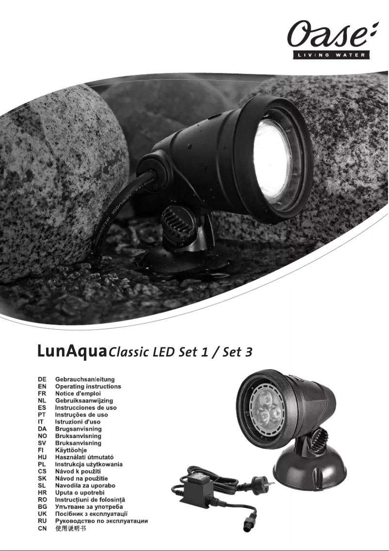 First page image of the manual for LunAqua Classic LED