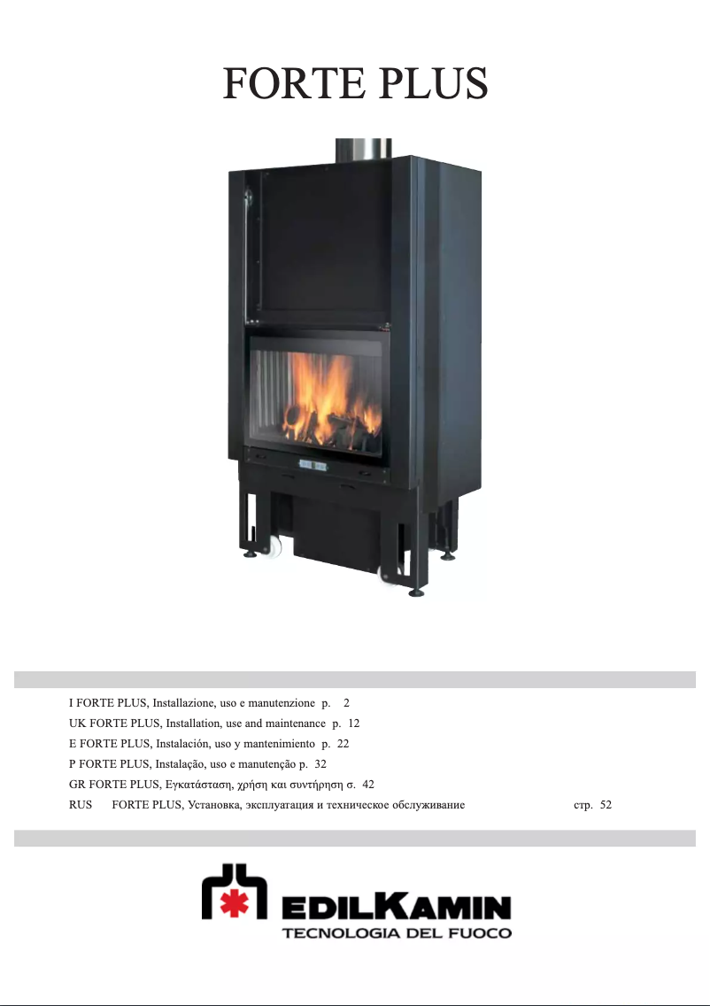 First page image of the manual for FORTE PLUS