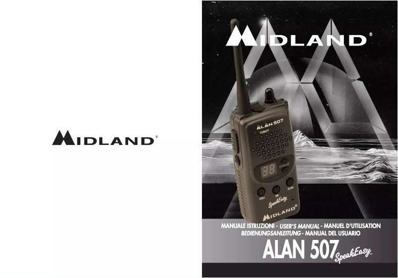 Page 1 of the manual User Manual Midland ALAN 507