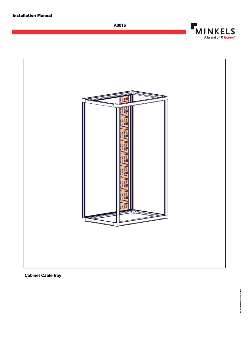 Page 1 of the manual User Manual Minkels A0017-000047-400-1