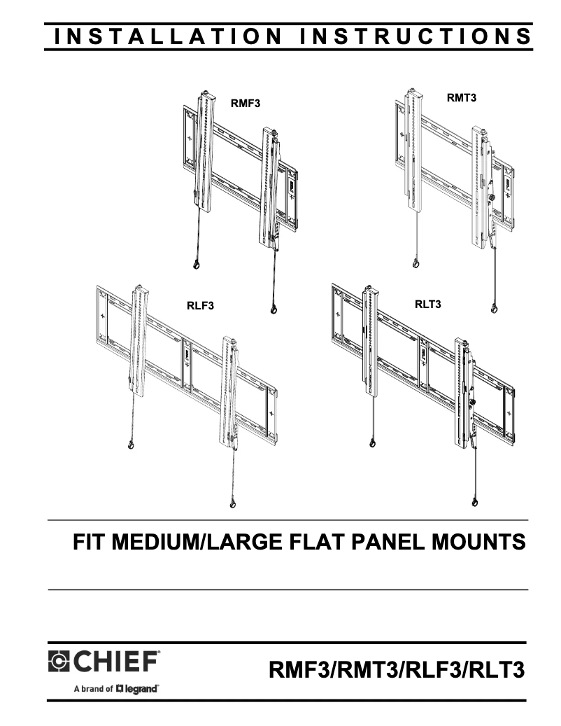 First page image of the manual for RLF3
