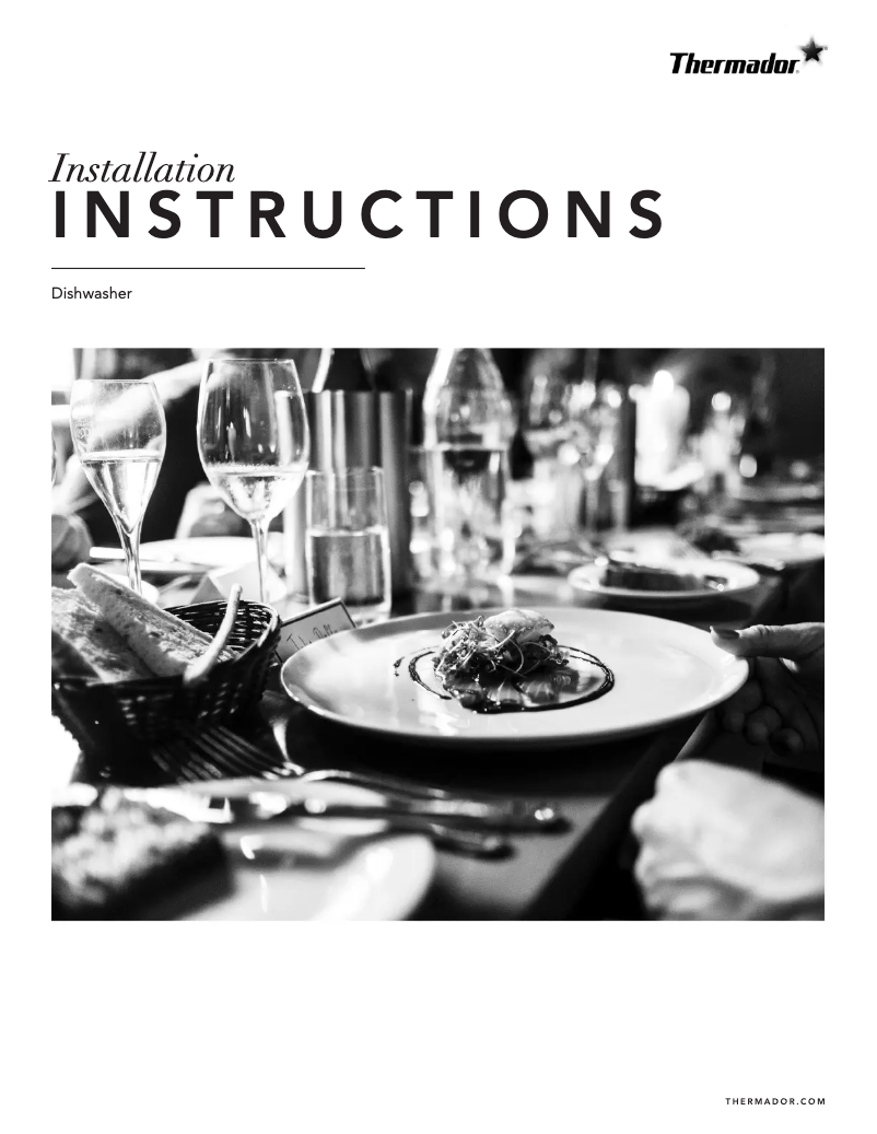 First page image of the manual for DWHD760CFP