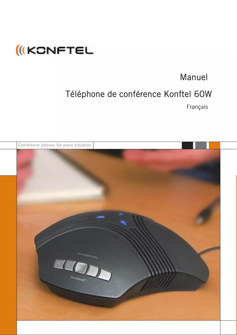 Page 1 of the manual User Manual Konftel 60W