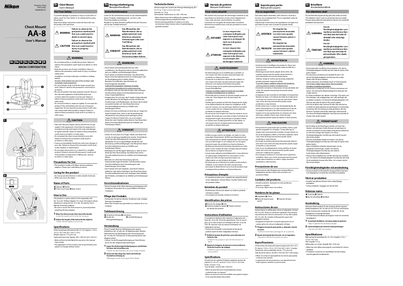 Page 1 of the manual User Manual Nikon AA-8