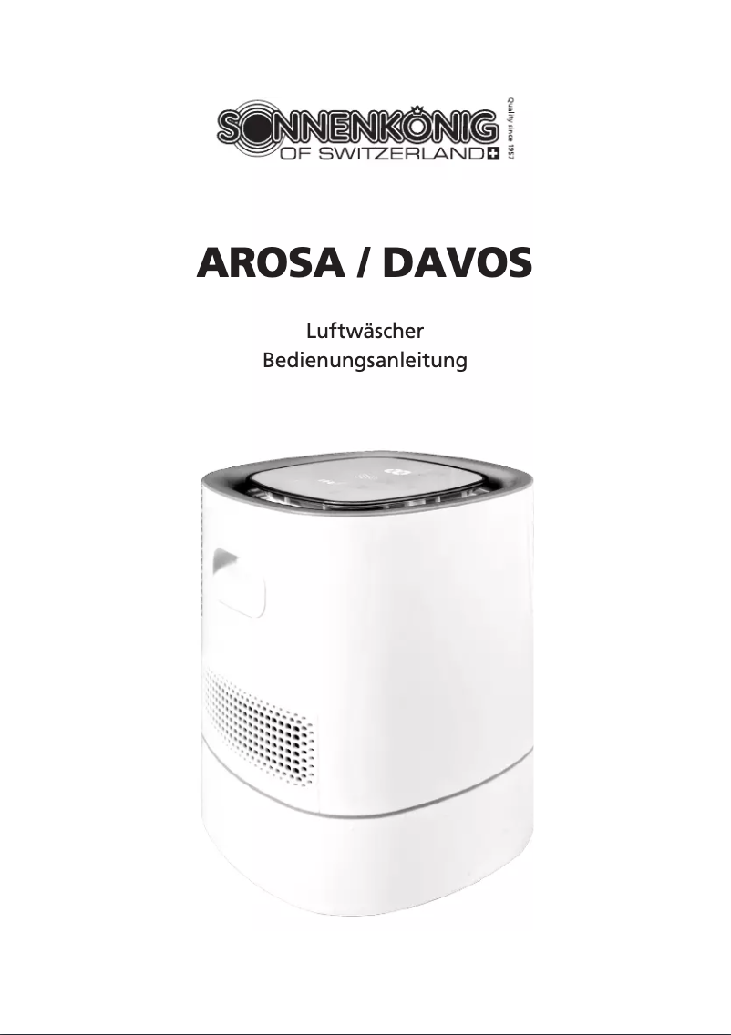 First page image of the manual for Davos