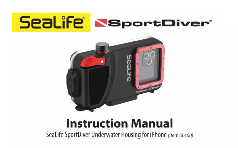 Page 1 of the manual User Manual Sealife SportDiver SL400-U