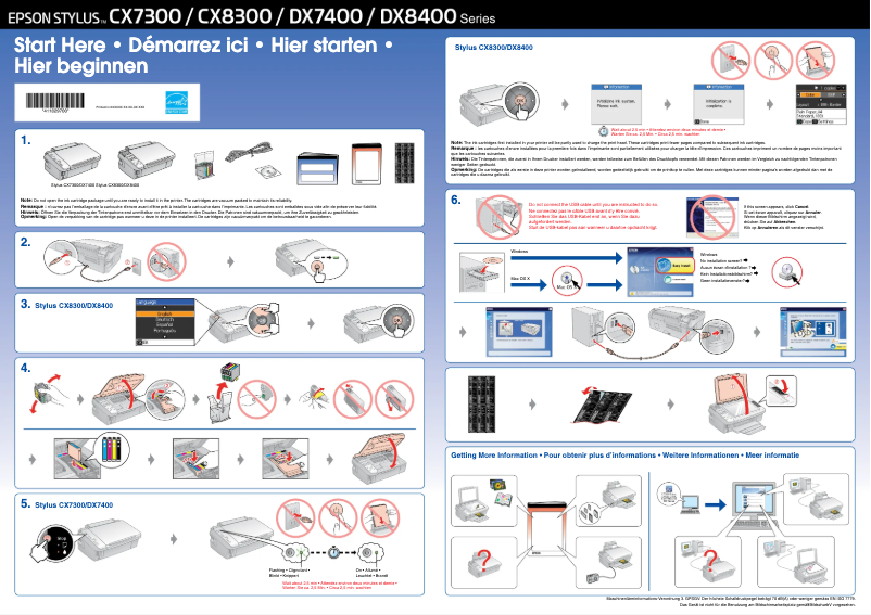Page 1 of the manual User Manual Epson Stylus CX8300