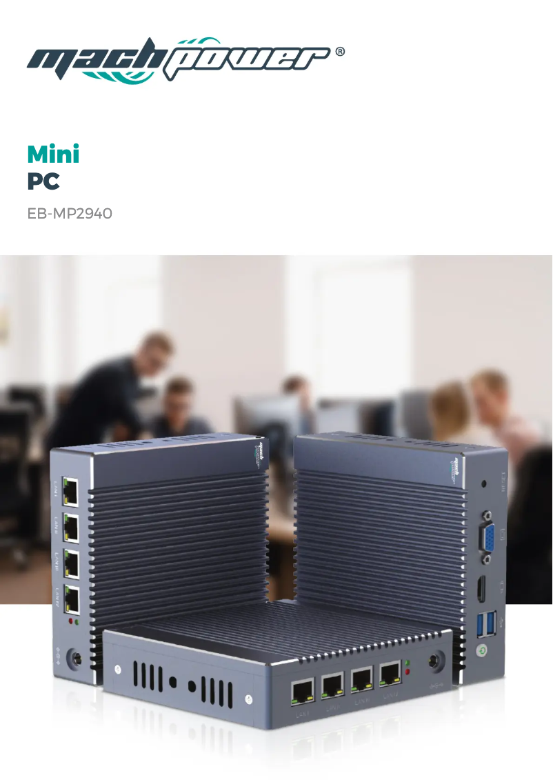 Page 1 of the manual Technical Sheet Mach Power EB-MP2940