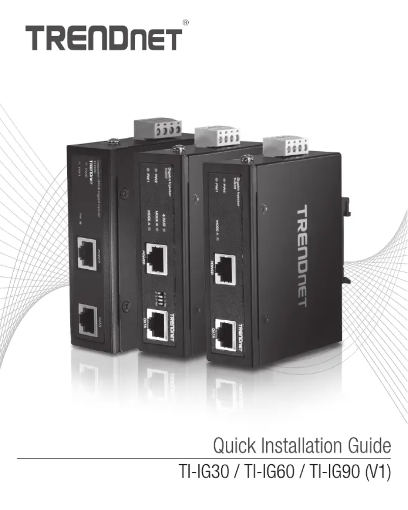 First page image of the manual for TI-IG90