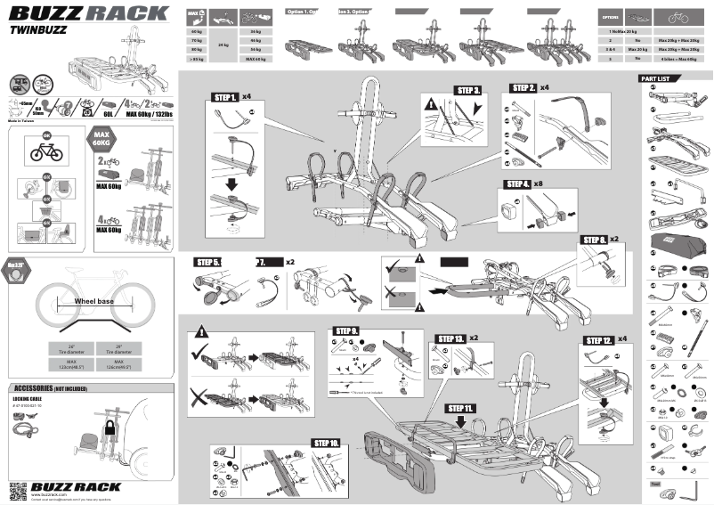 Page 1 of the manual User Manual Buzz Rack Twinbuzz