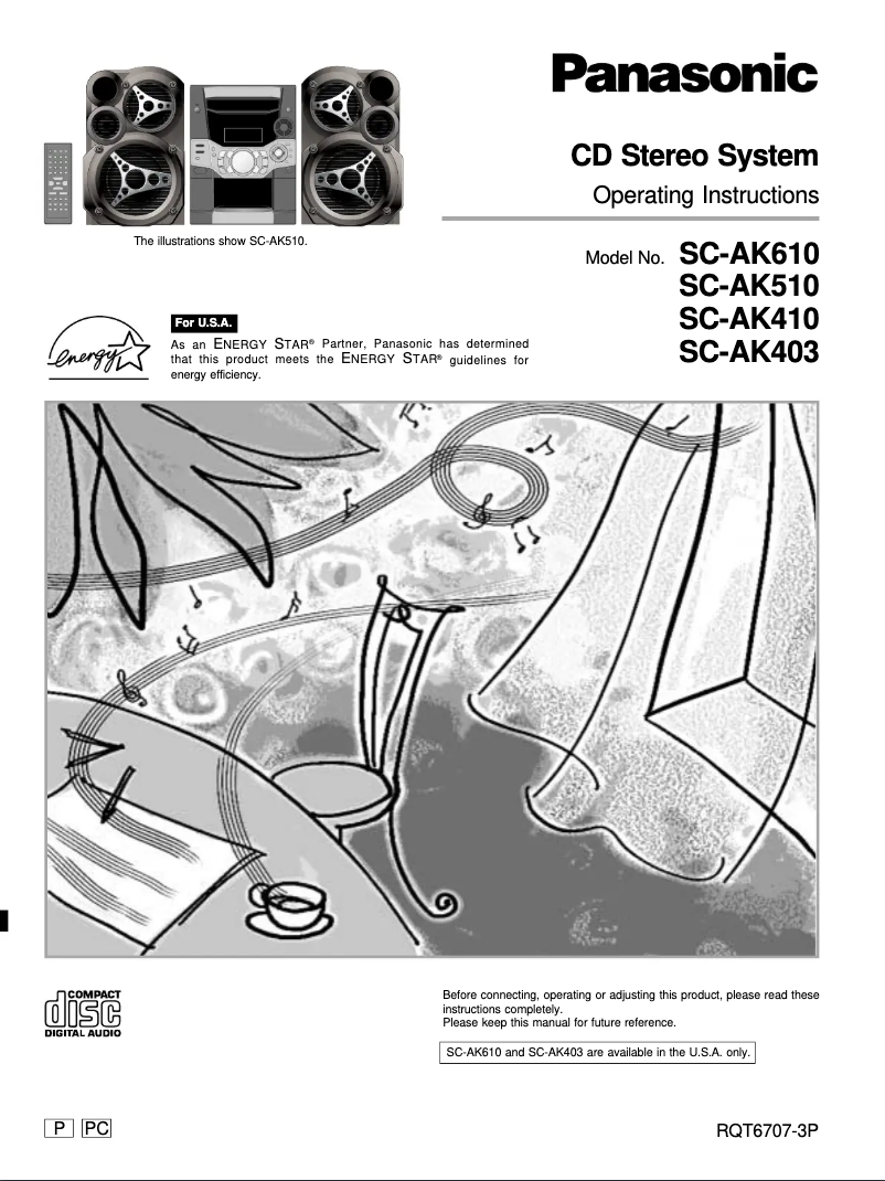 First page image of the manual for SC-AK510