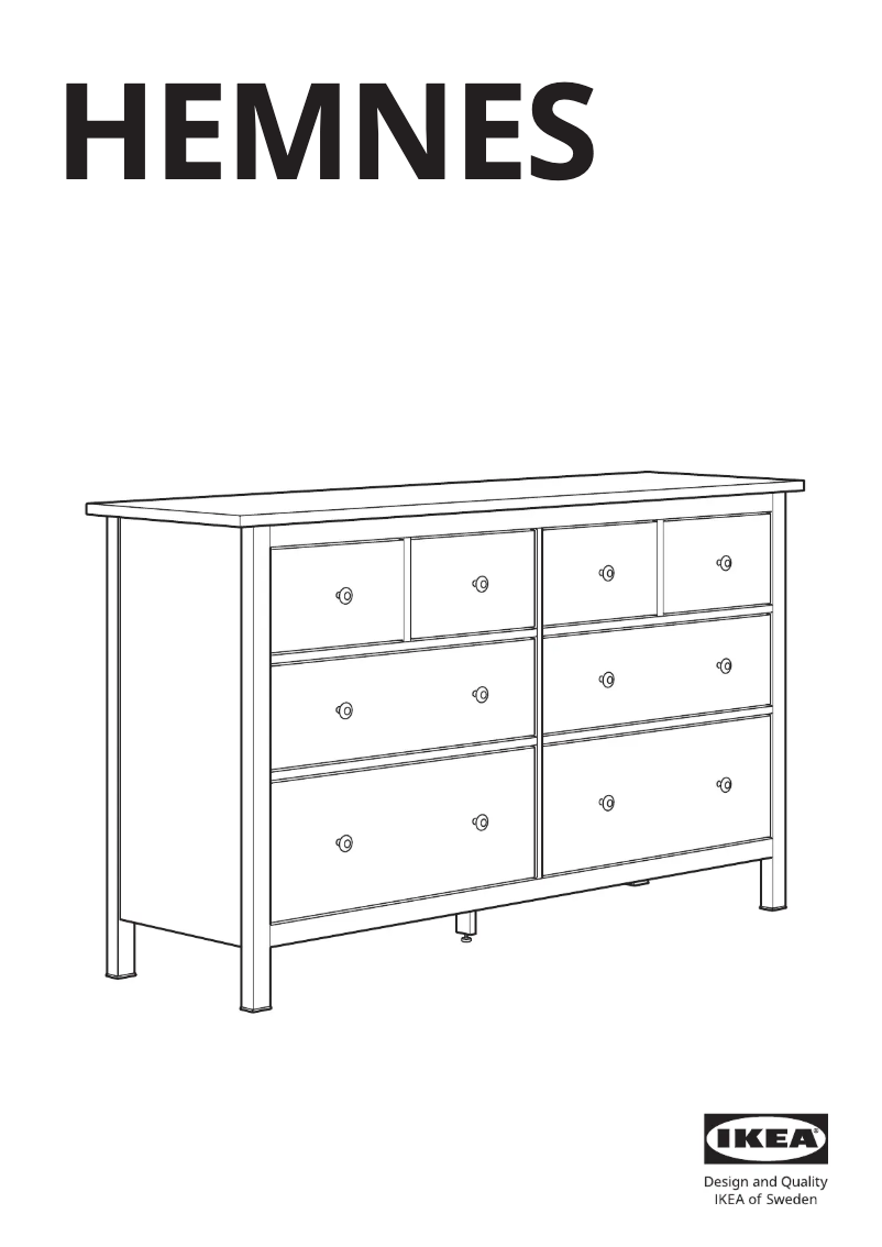 Page 1 of the manual User Manual Ikea HEMNES 105.761.91