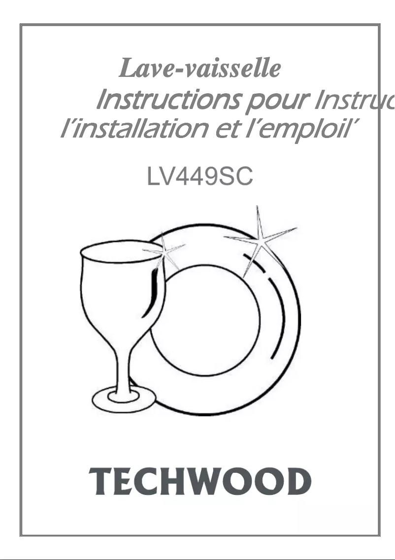 Page 1 of the manual User Manual Techwood LV449SC