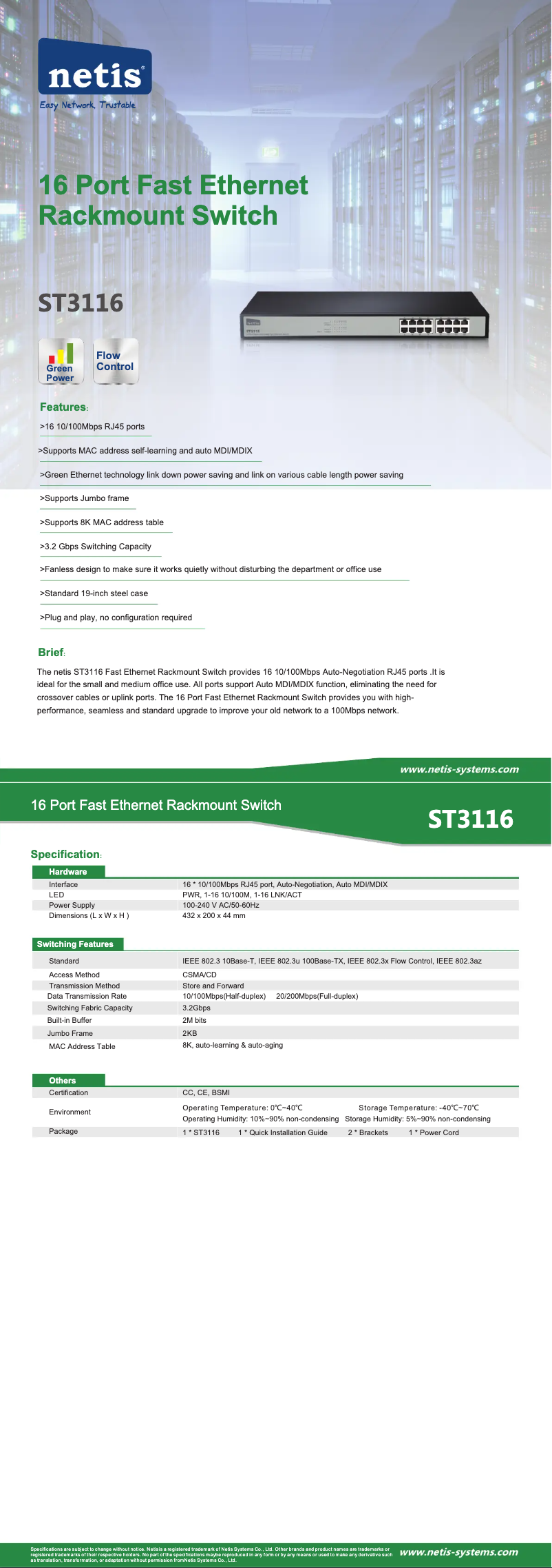 Page 1 of the manual User Manual Netis ST3116